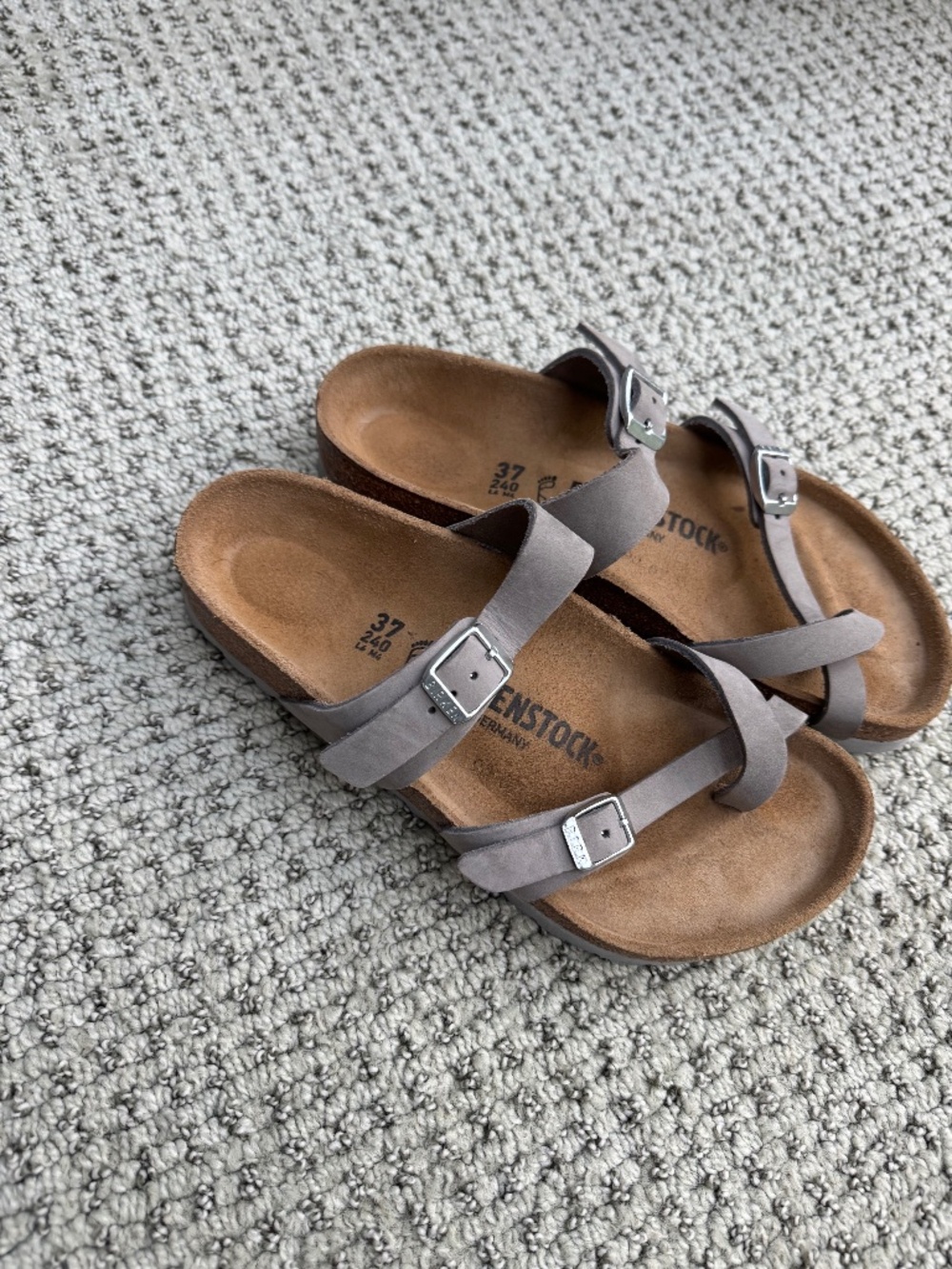 Birkenstock Leather Mayari sandals in Dove Grey in Women's 37